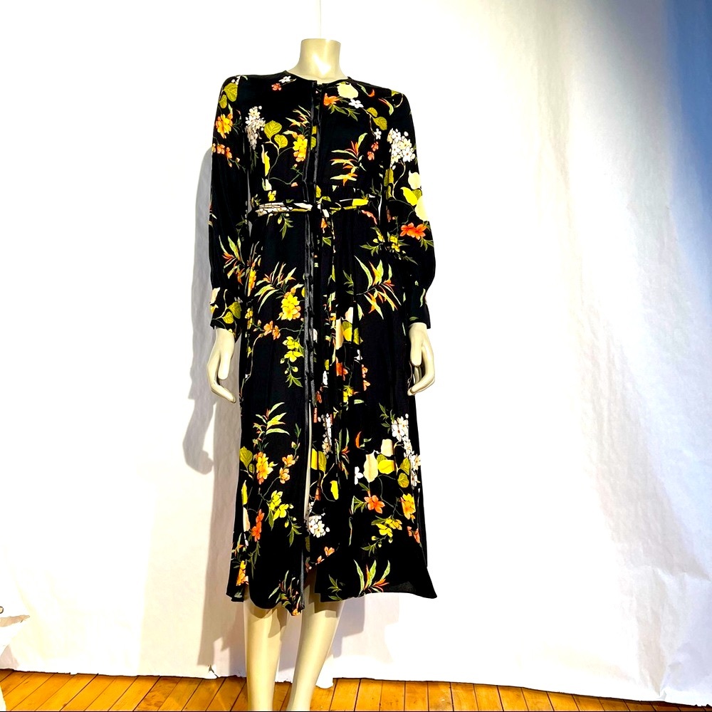 Japanese style print Floral Dress - Picture 4 of 16